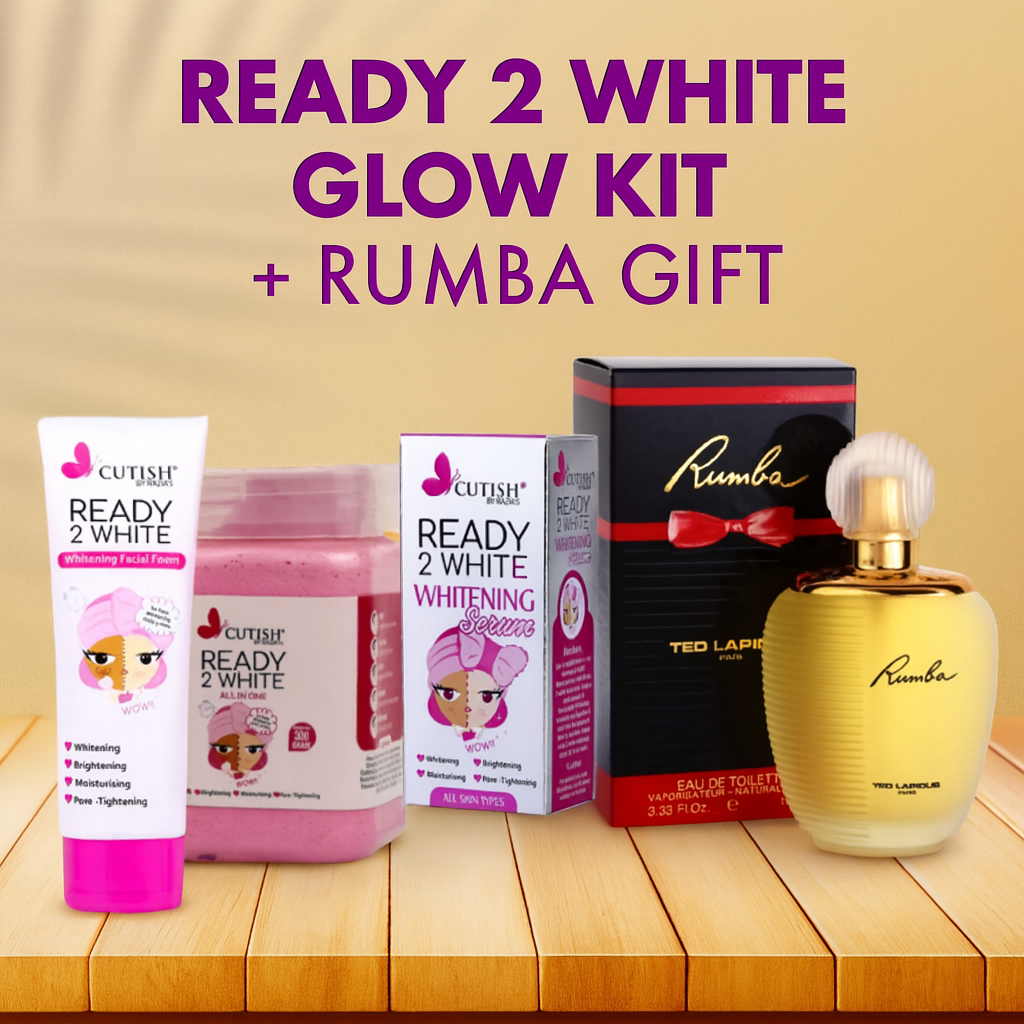 Cutish Whitening Glow Combo + Original Rumba Perfume Gift