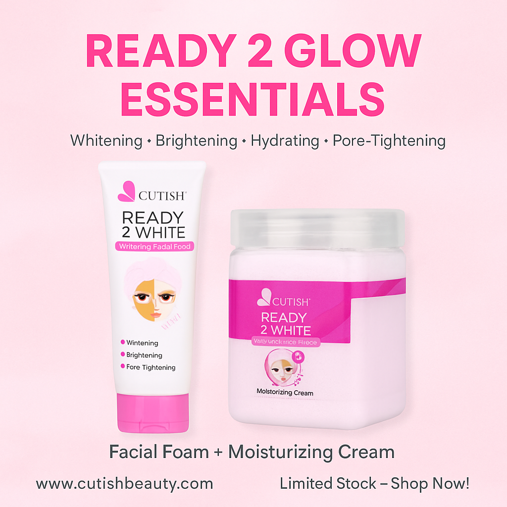 Ready 2 White Kit – Whitening Facial Foam + Light Moisturising Cream | By Cutish
