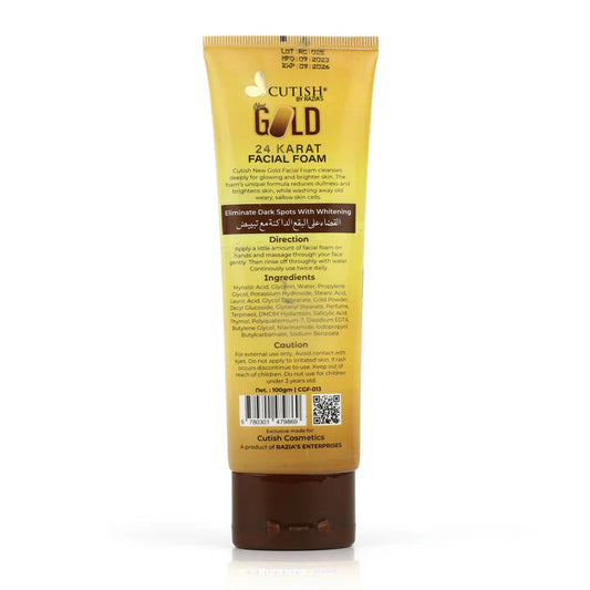 Gold 24 Carat Facial Foam