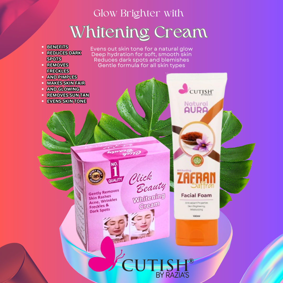 NIGHT WHITENING CREAM & Zafran Facial  Foam DEAL 9