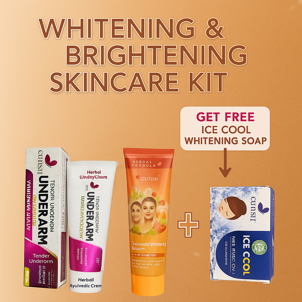 ✨ Underarm & Ayurvedic Whitening Cream Kit + FREE Ice Cool Soap ✨