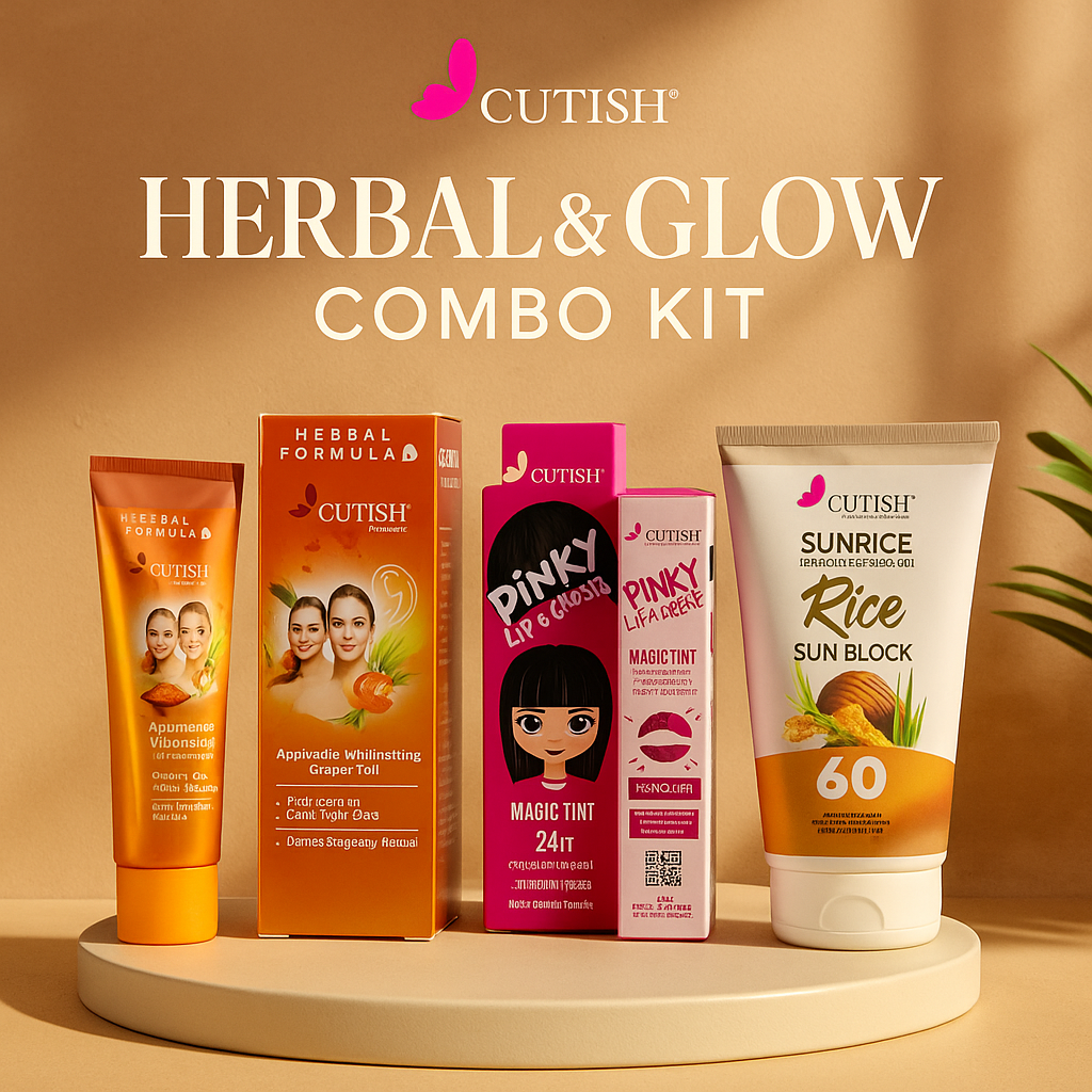 Cutish Herbal & Glow Combo Kit