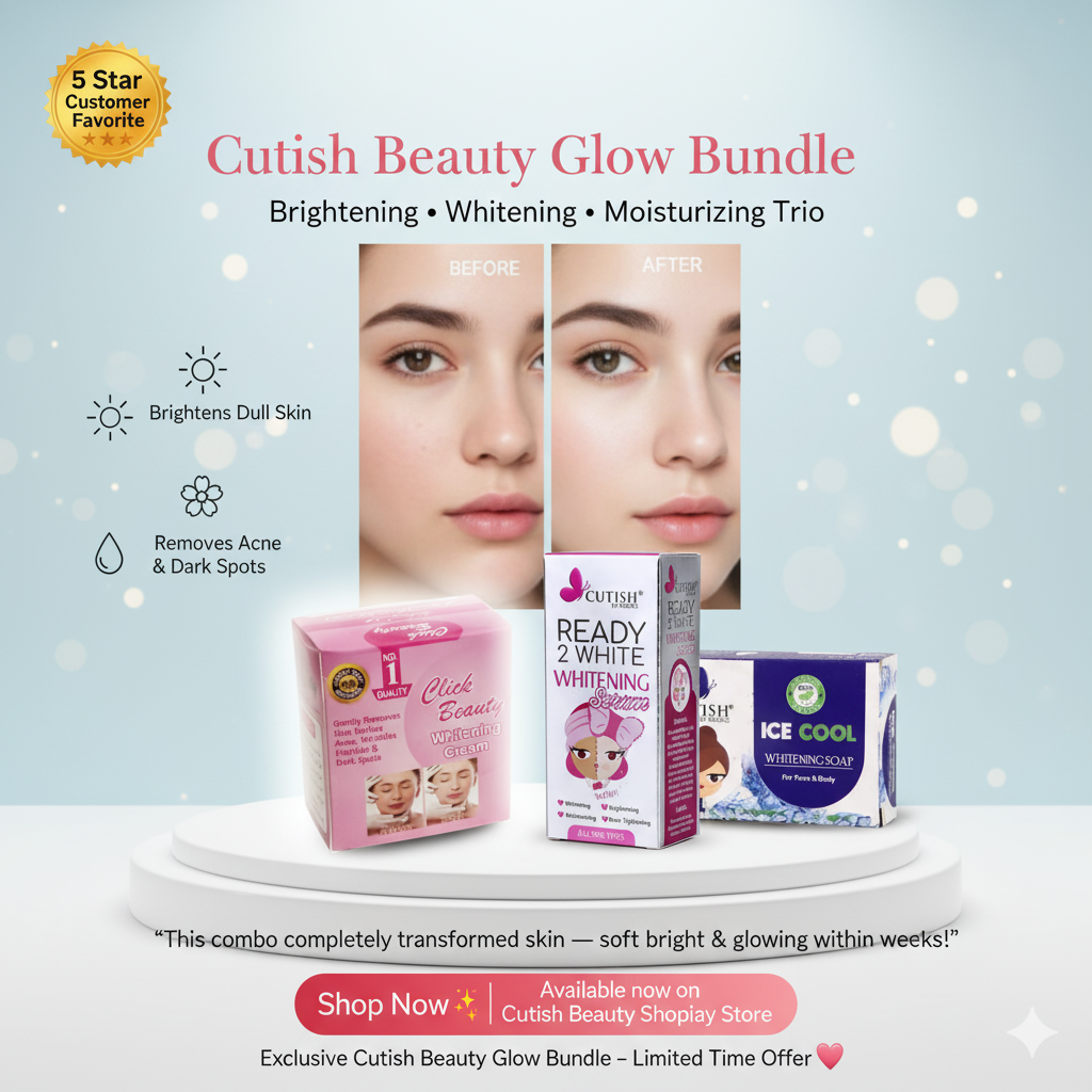 Whitening Cream + Ice Cool Soap + Whitening Serum)