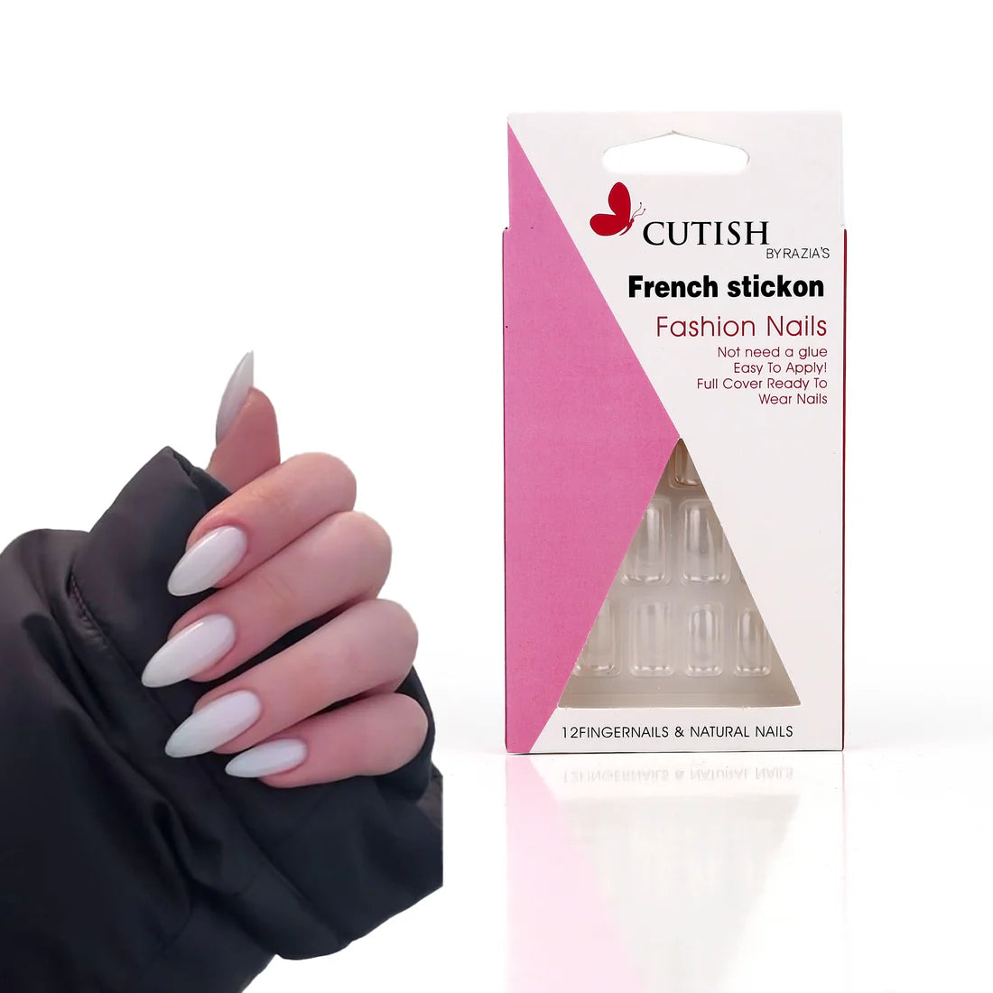 Cutish Transparent Stick On Nails