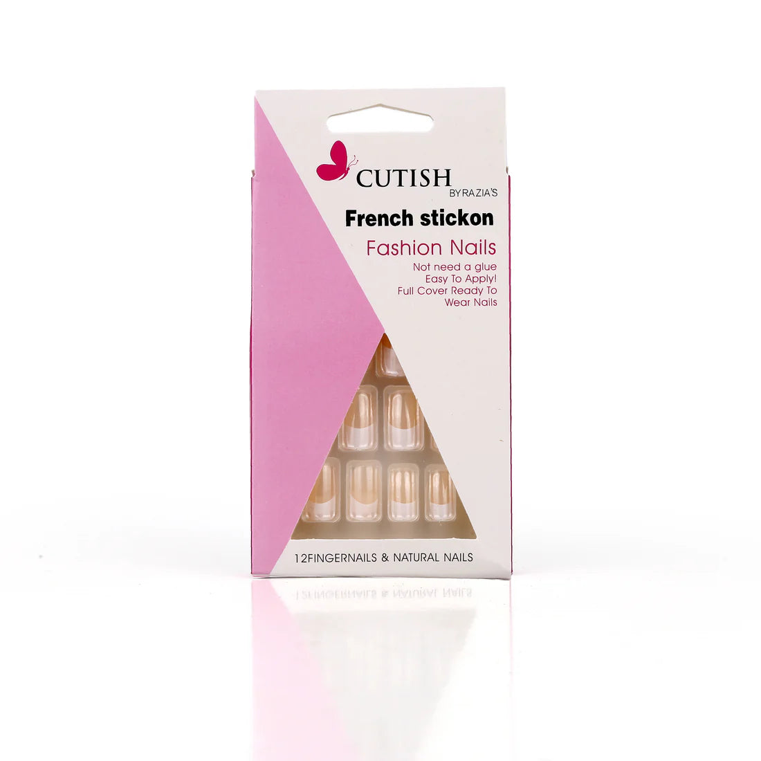 Cutish Peach Stick On Nails