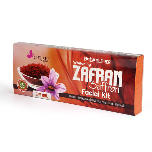 Whitening Zafran Saffron Faical Kit In 5 Steps