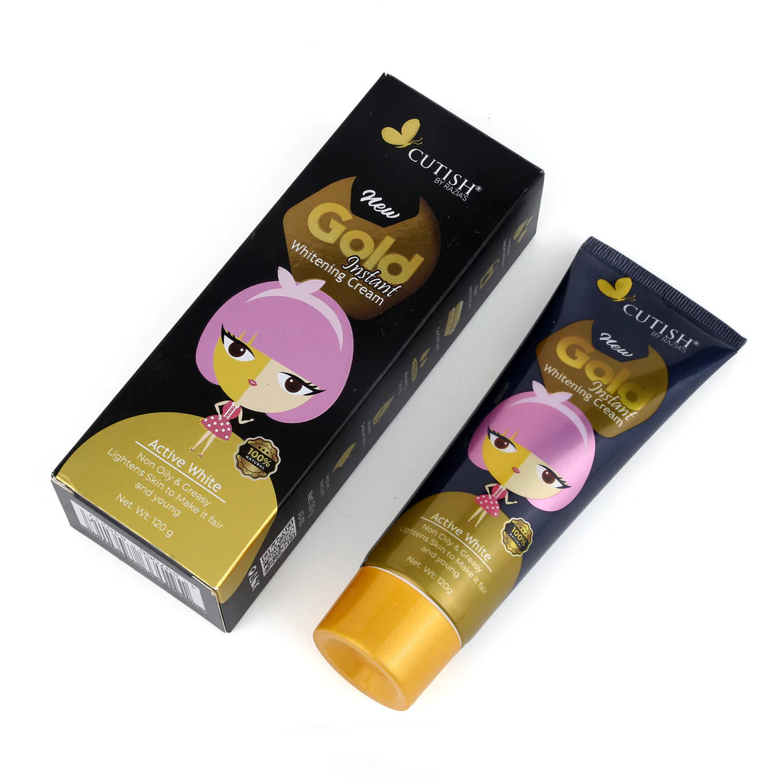 Gold Facial Foam + Gold Whitening Cream Bundle Deal