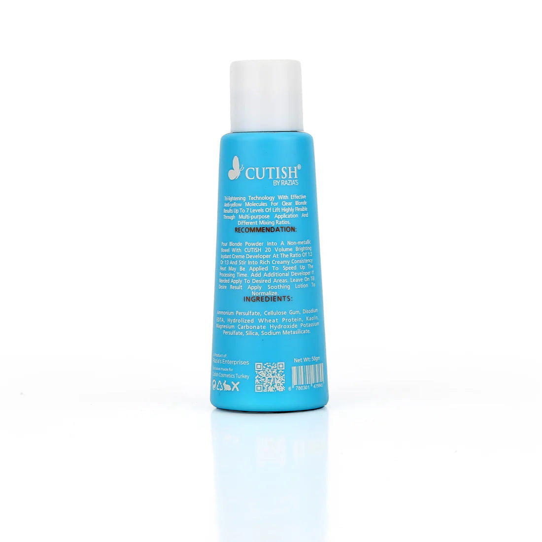 Cutish Cream Bleach Set Oxydant Creme / Cream Shiny Blonde Developer and Perfect Blonde Dust Free Ultimate Bleach Powder