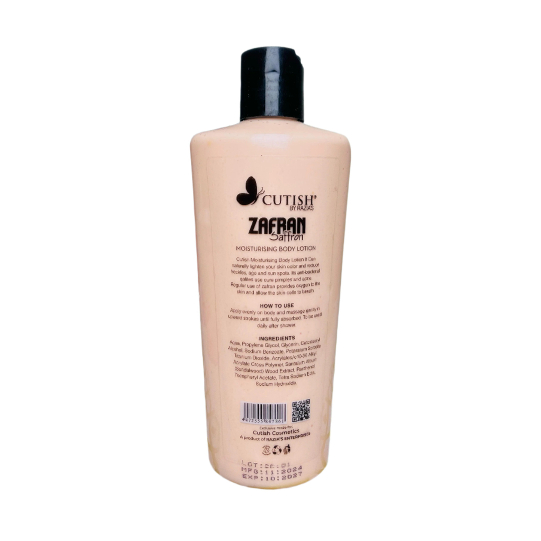 Cutish Zafran Moisturizing Lotion